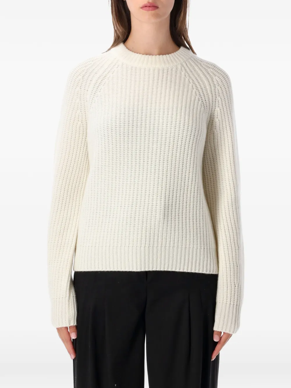 Lisa Yang ribbed-knit raglan-sleeve sweater
