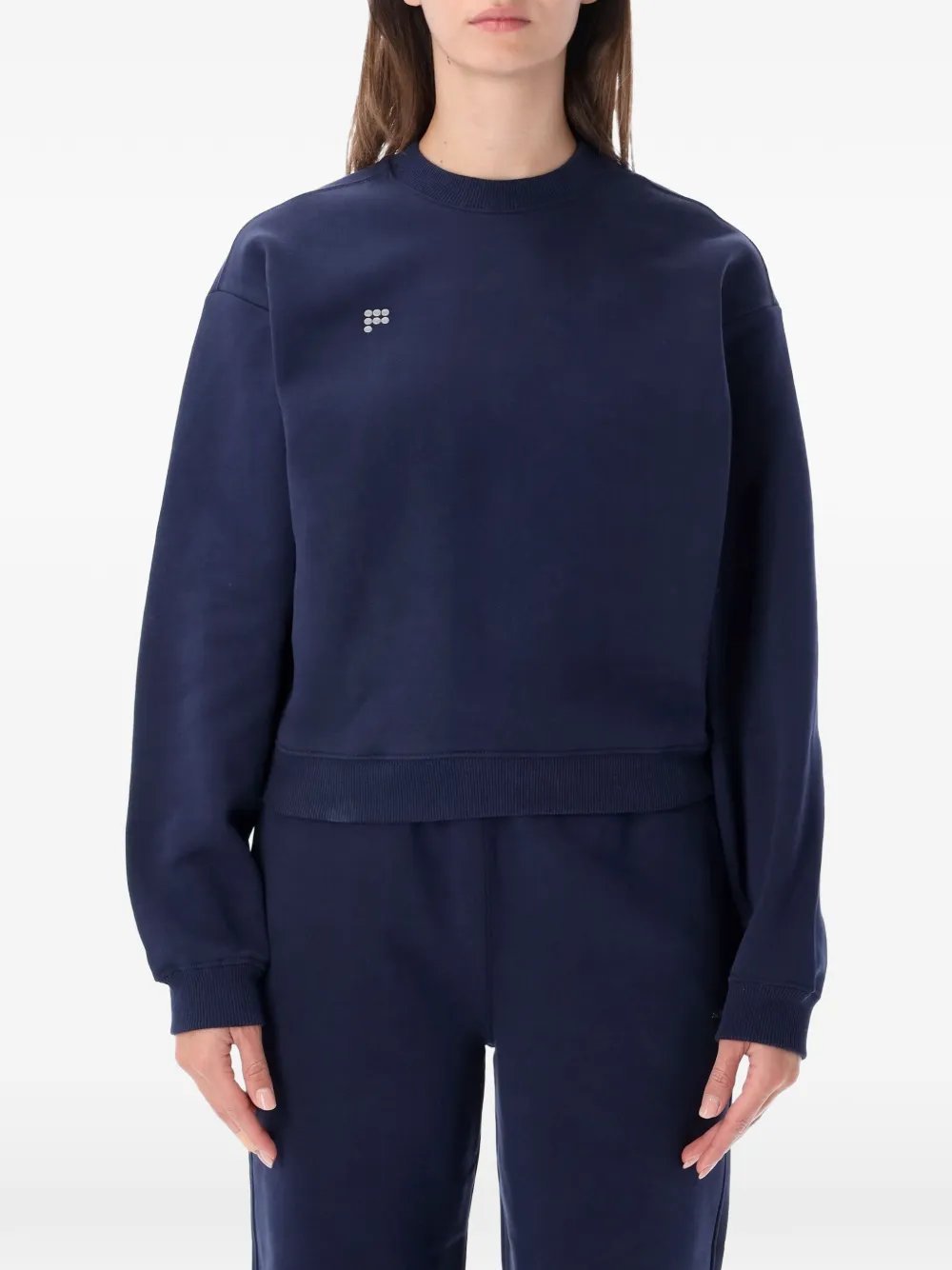 Pangaia logo-print sweatshirt - Blu