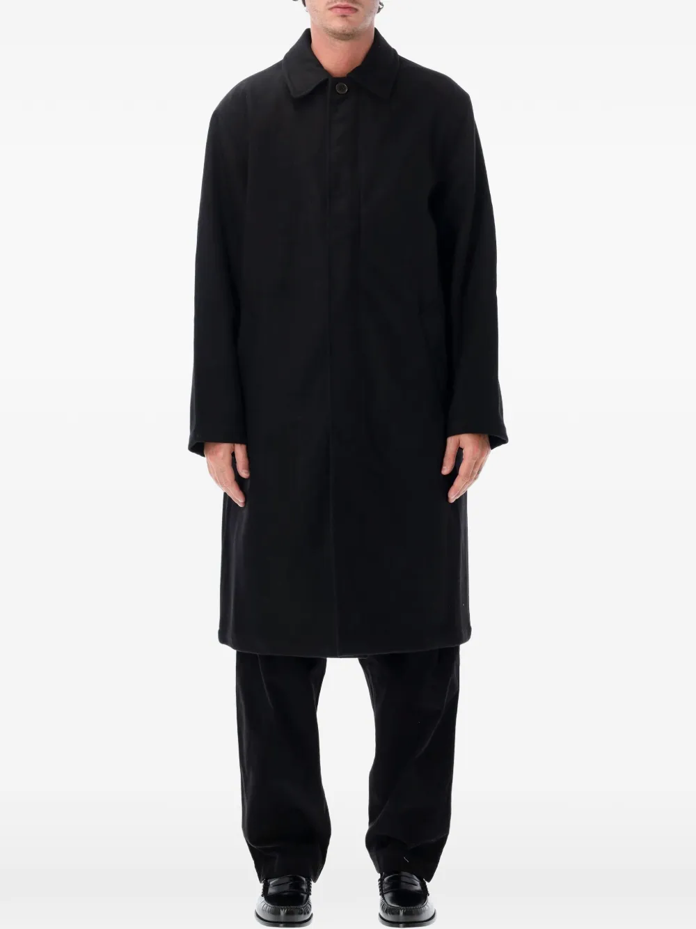 Universal Works Mac mowbray single-breasted concealed-fastening coat