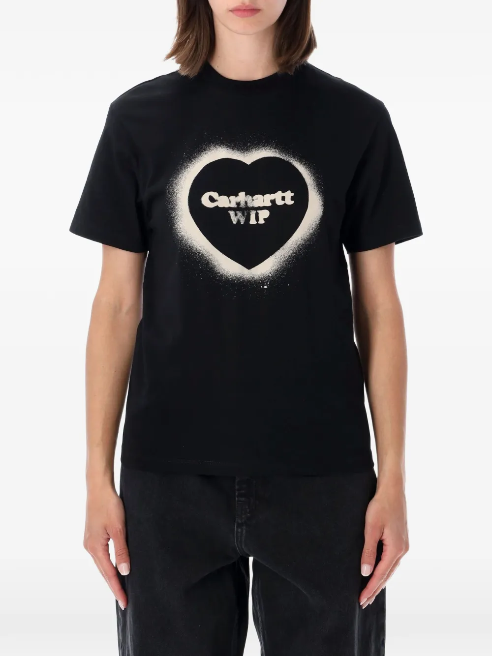 Carhartt WIP Spray Heart logo-print T-shirt - Nero