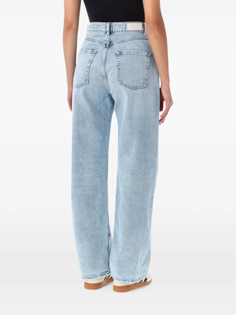 ICON DENIM Icon Poppy straight jeans met wassing Blauw