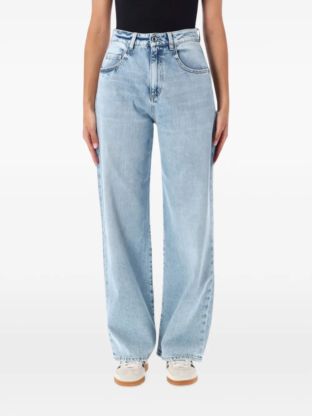 ICON DENIM Icon Poppy washed straight-leg jeans