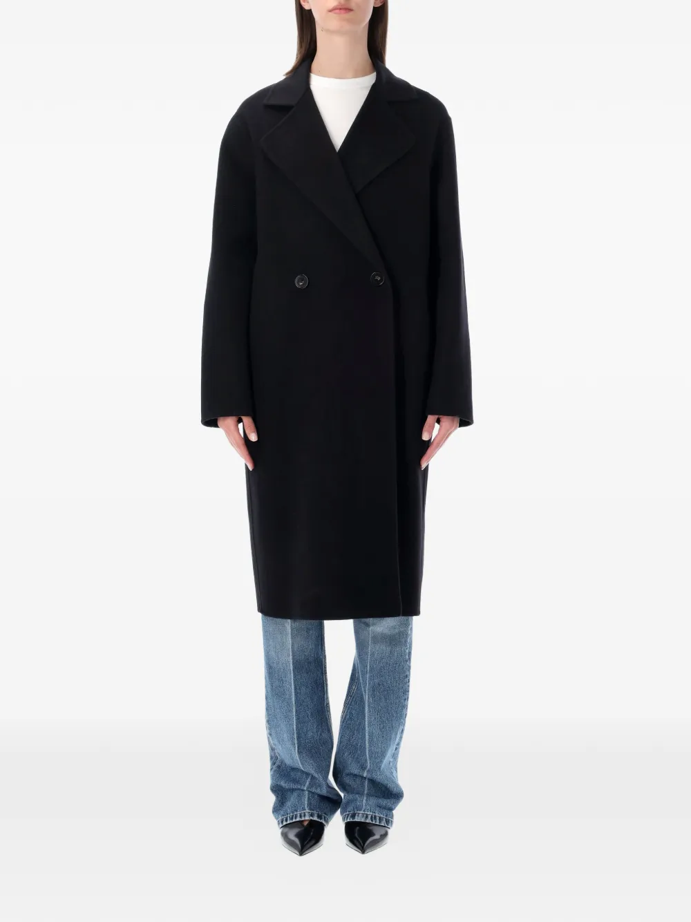 Stella McCartney double-breasted coat - Schwarz