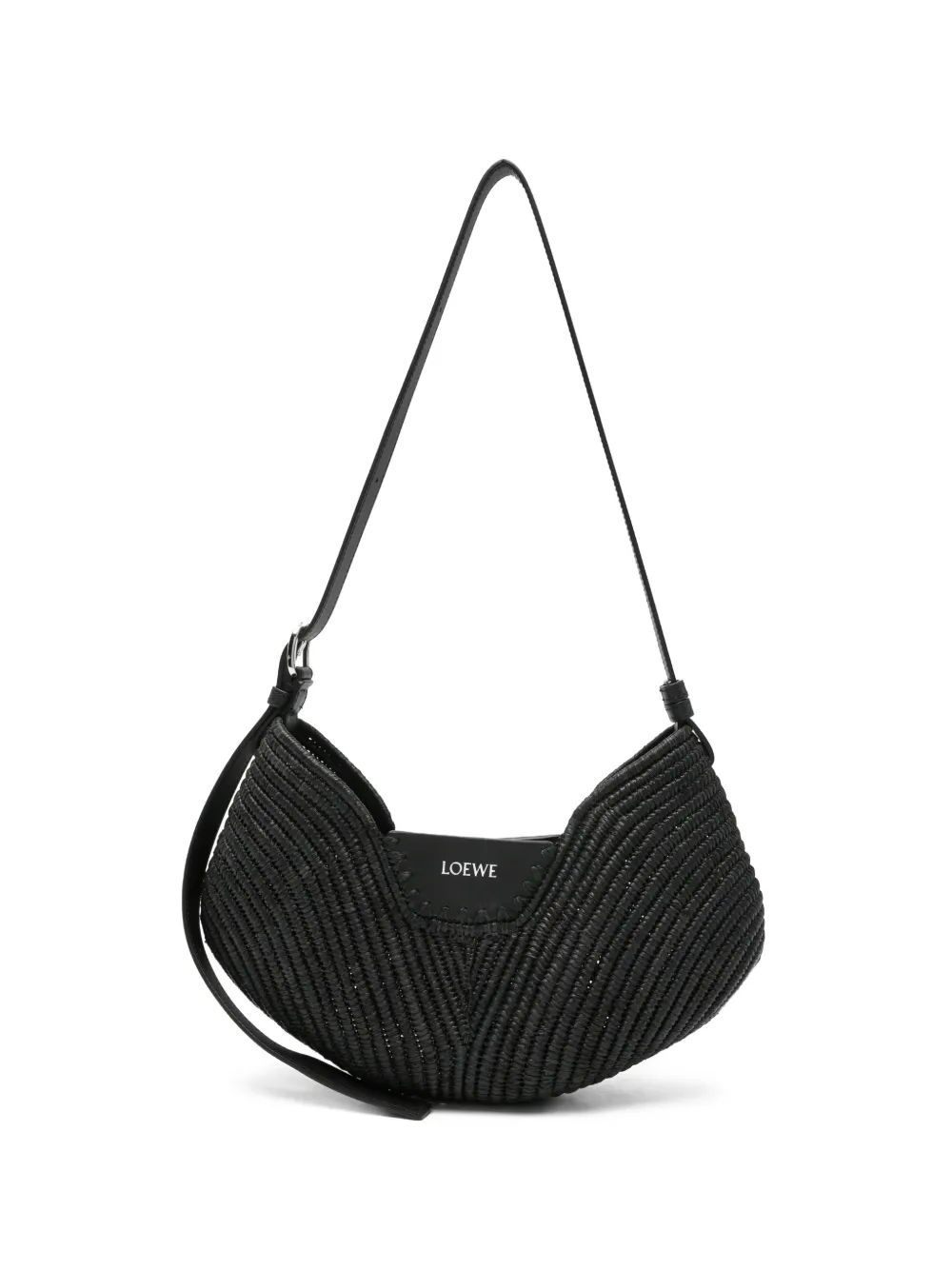 LOEWE medium Loewe Swing woven shoulder bag - Black