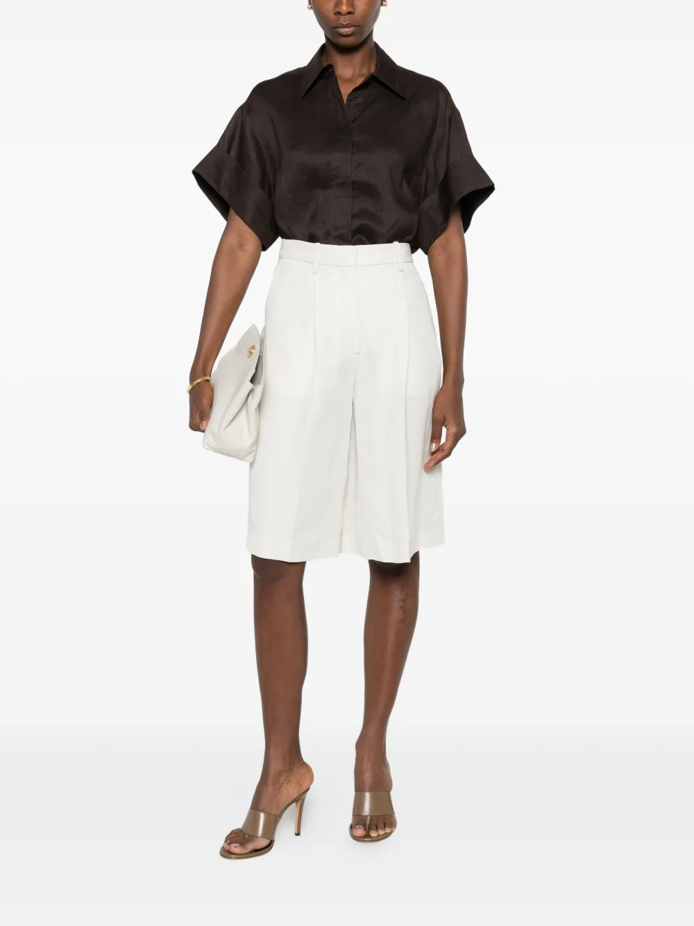 JOSEPH Centa geplooide broek Beige