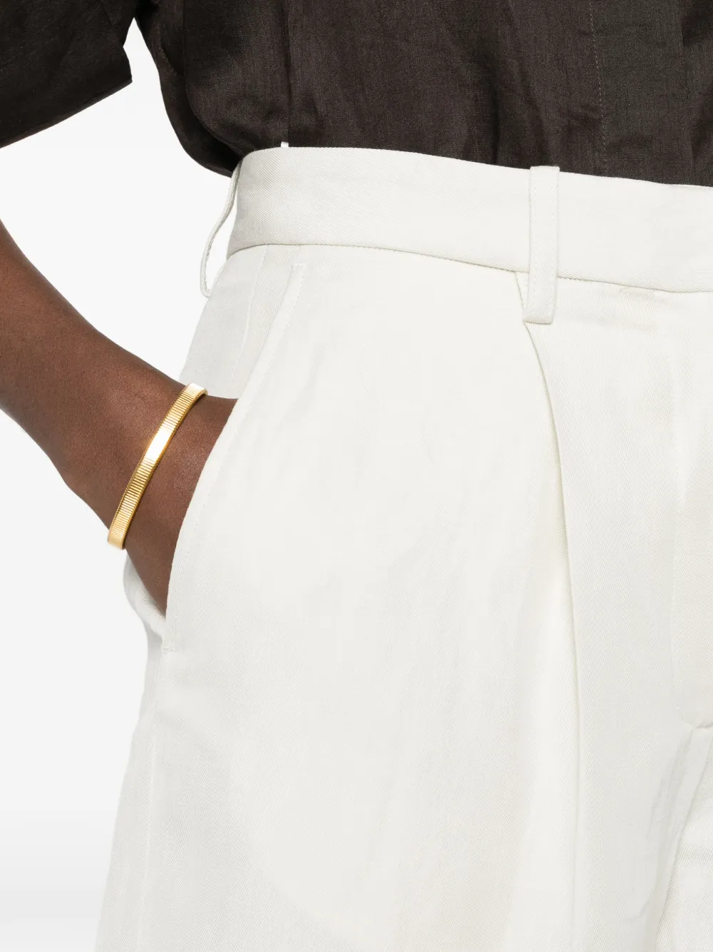 JOSEPH Centa geplooide broek Beige