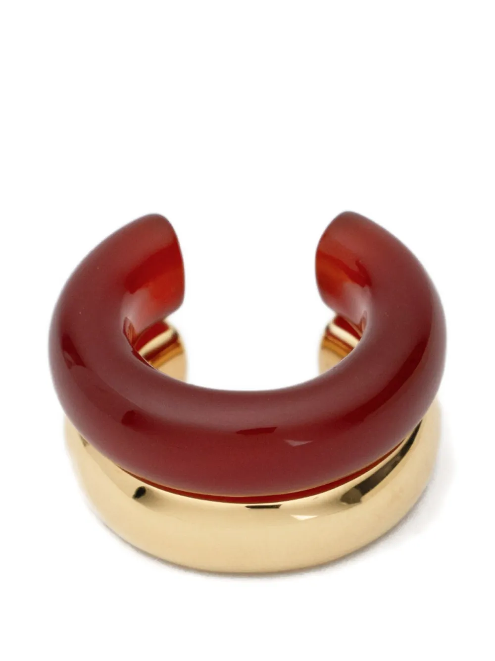 Neeka Studios The Ring stacked-effect open ring - Oro