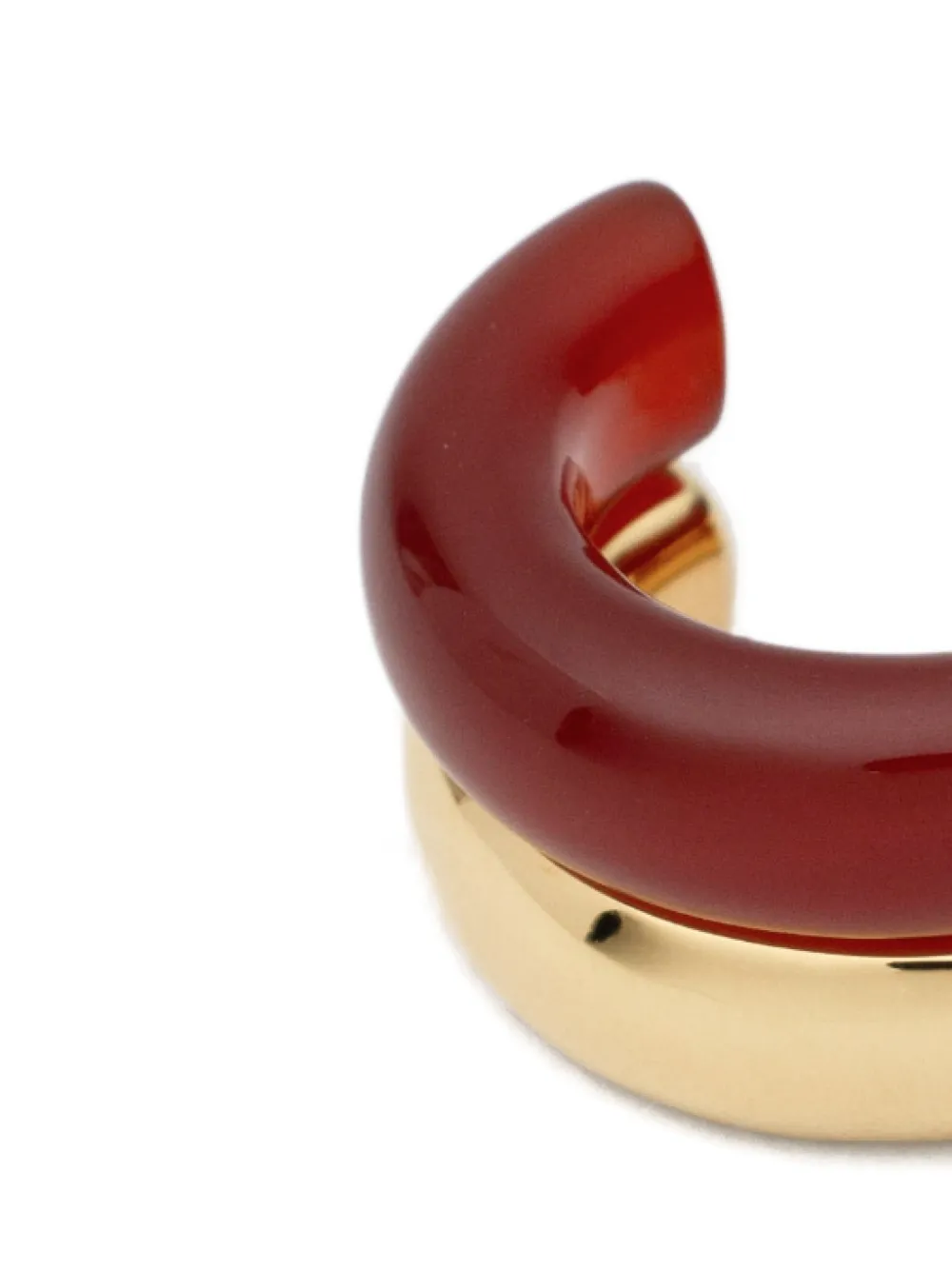  Neeka Studios Anillo The Ring Con Efecto Apilado - Dorado 