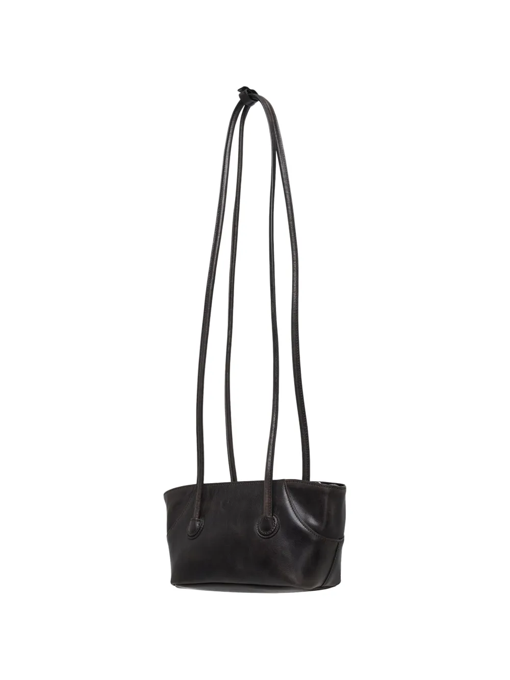 Marge Sherwood Kleine Boat Shopper leren schoudertas Bruin