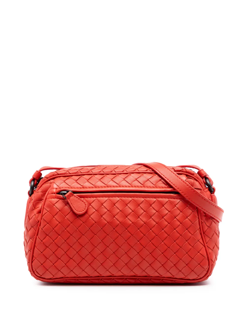 Bottega Veneta Pre-Owned 2012-2025 Nappa Intrecciato crossbody bag - Rosso