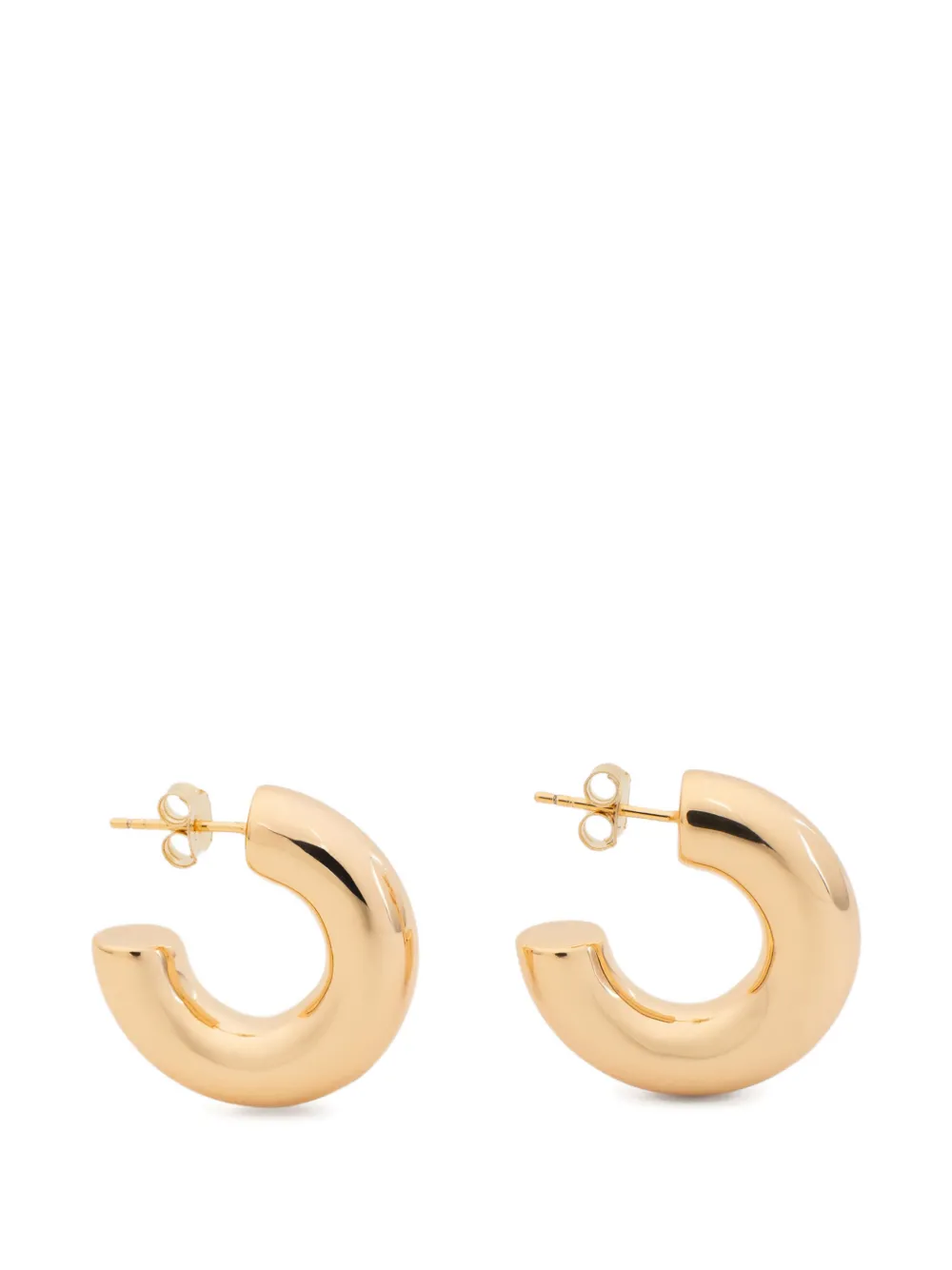 Neeka Studios medium chunky hoop earrings - Oro