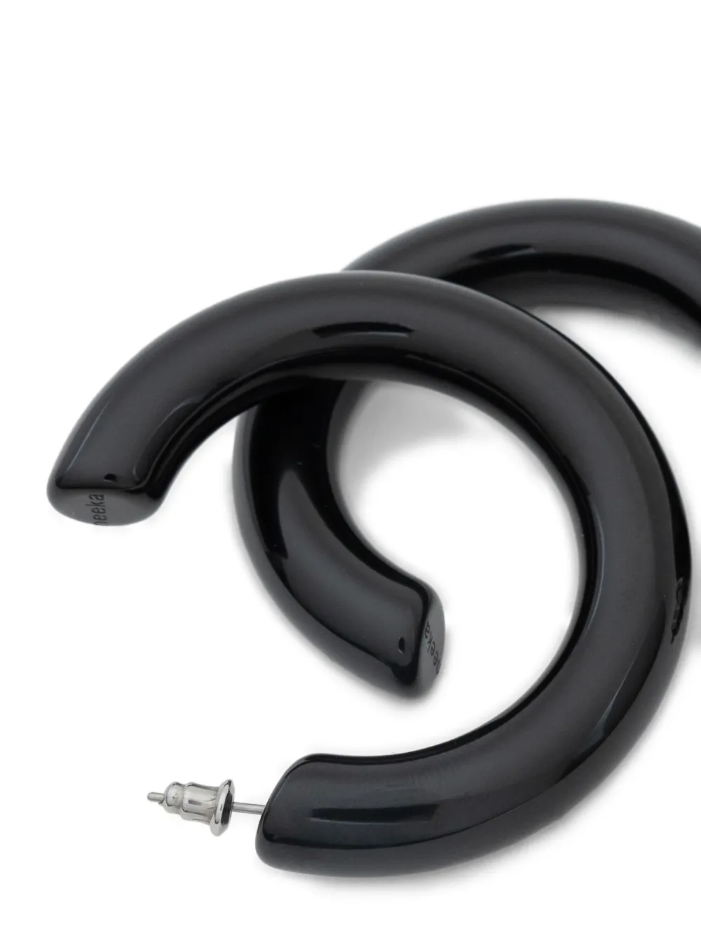  Neeka Studios Pendientes De Aro Big Bold - Negro 