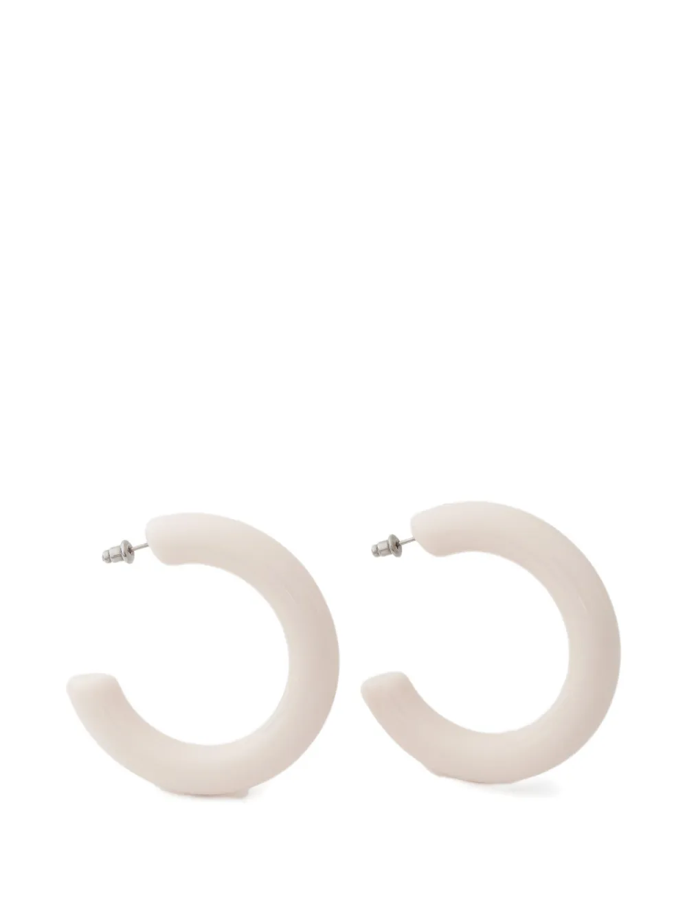 Neeka Studios Big Bold hoop earrings - Bianco