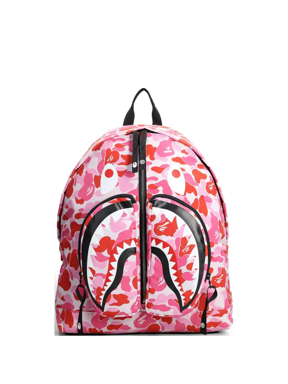 A Bathing Ape Abc Camo Shark Backpack In Pink