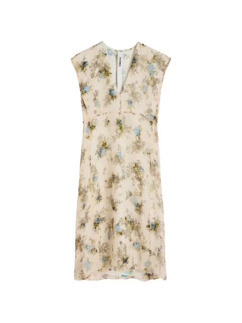 Jil Sander floral-print silk dress