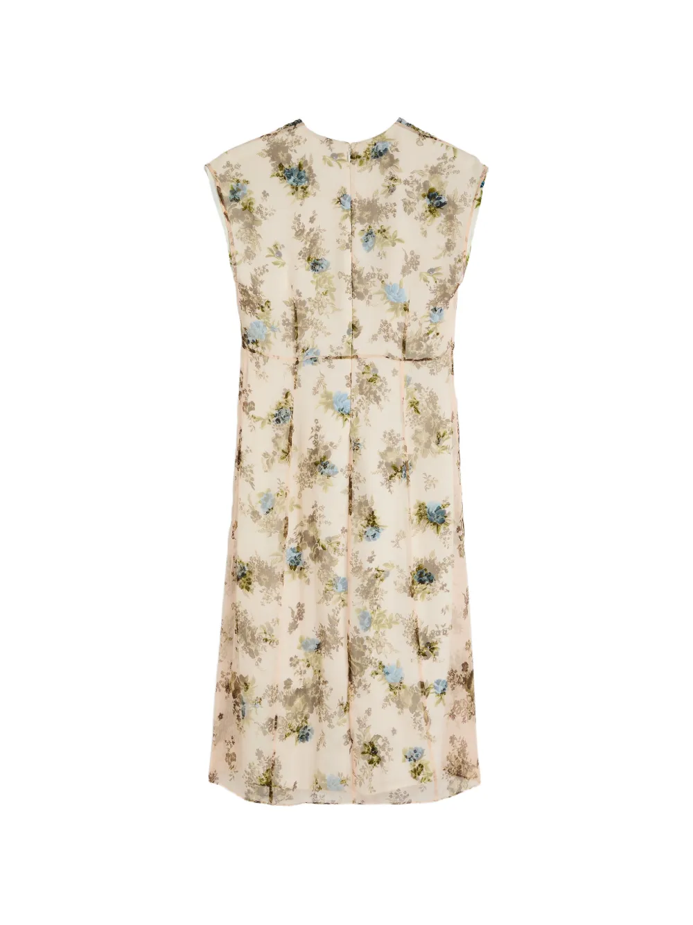 Jil Sander Jurk met bloemenprint Beige