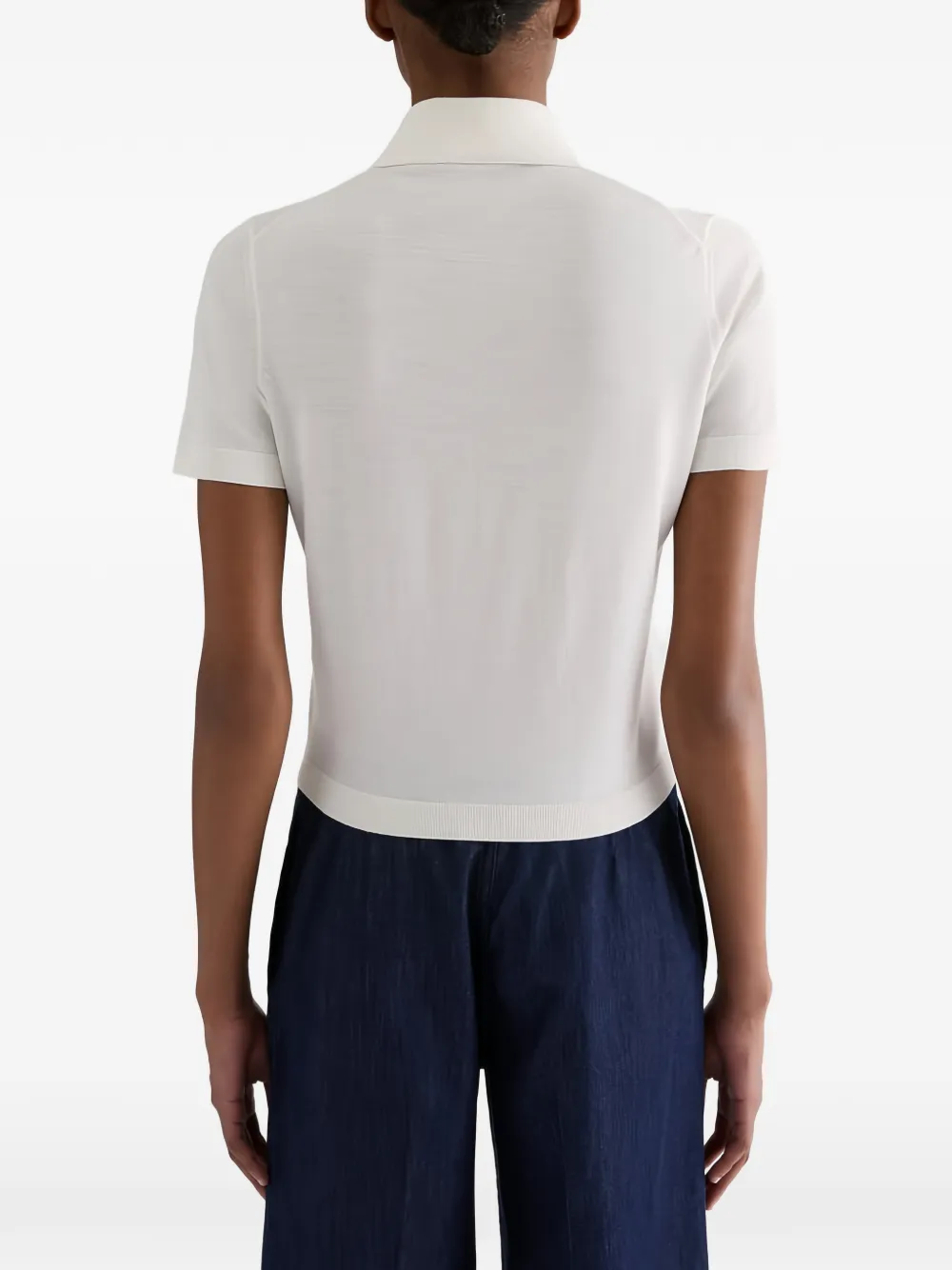 Jil Sander Wollen poloshirt Wit