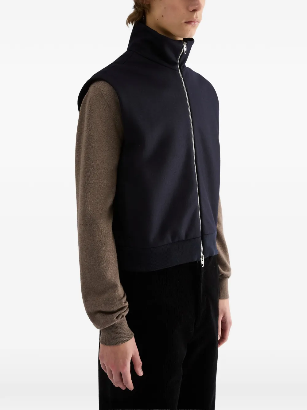 Jil Sander Wollen bodywarmer Blauw
