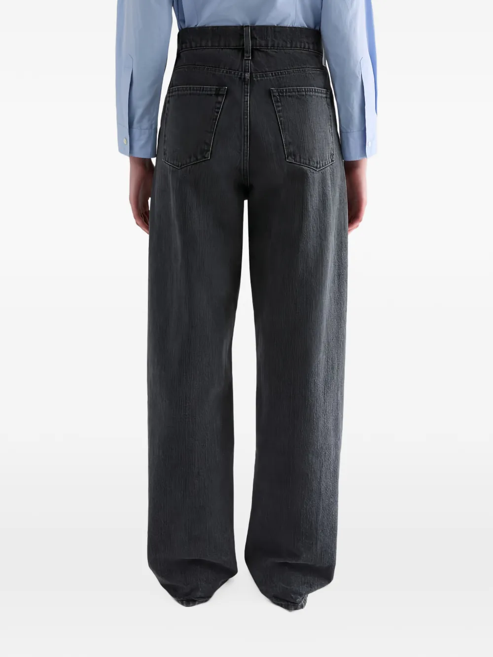 Jil Sander Jeans met wijde toelopende pijpen Grijs