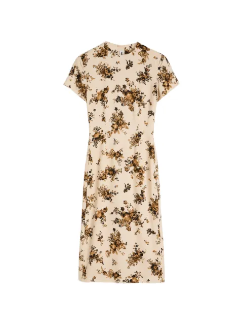 Jil Sander floral-print midi dress