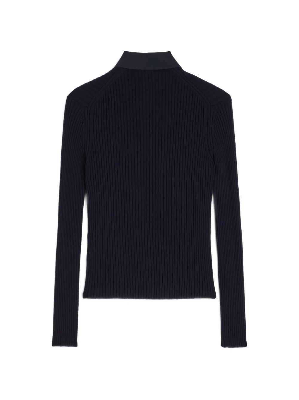 Jil Sander Ribgebreide polotop Blauw