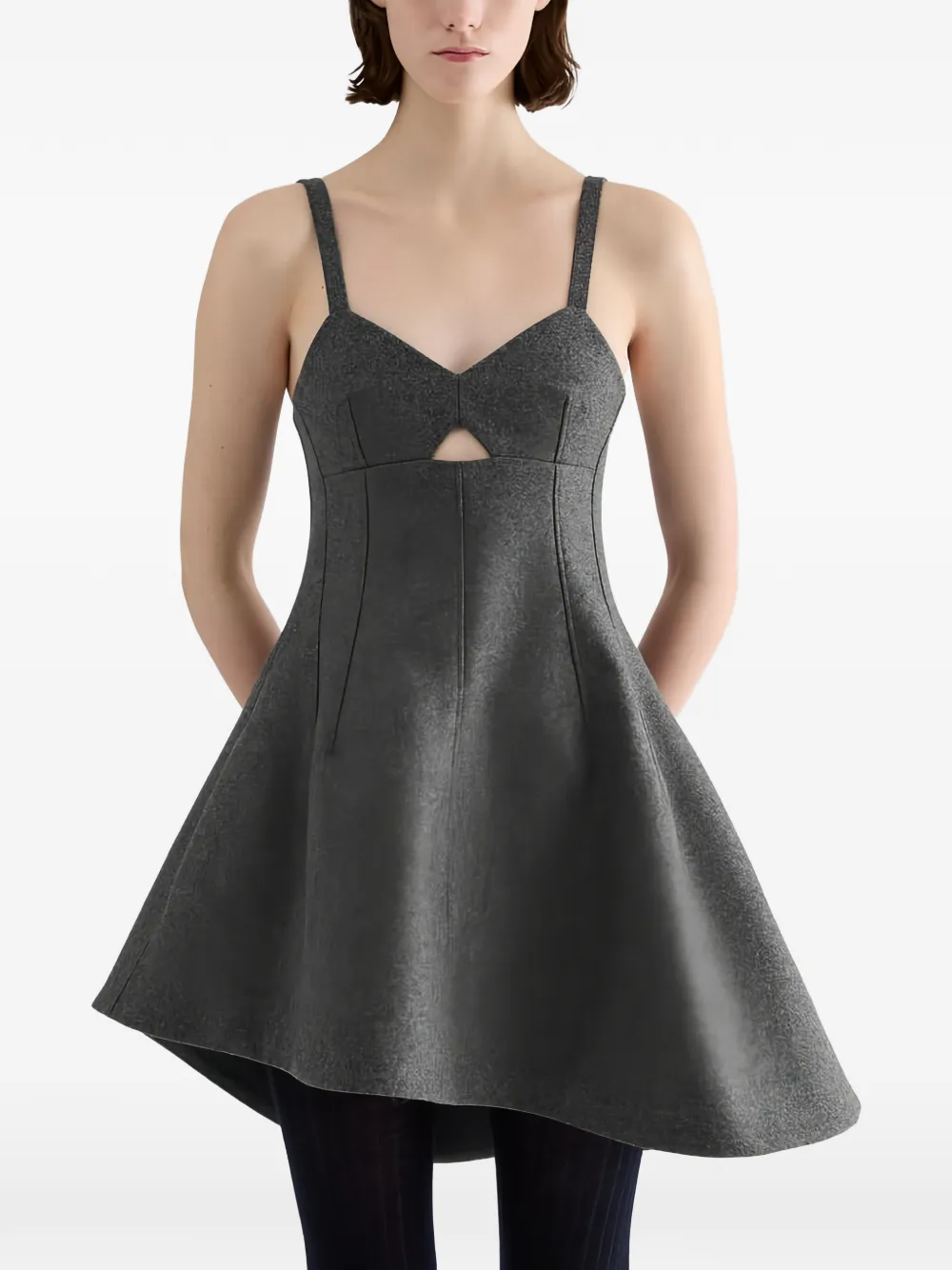 Jil Sander Asymmetrische jurk Grijs