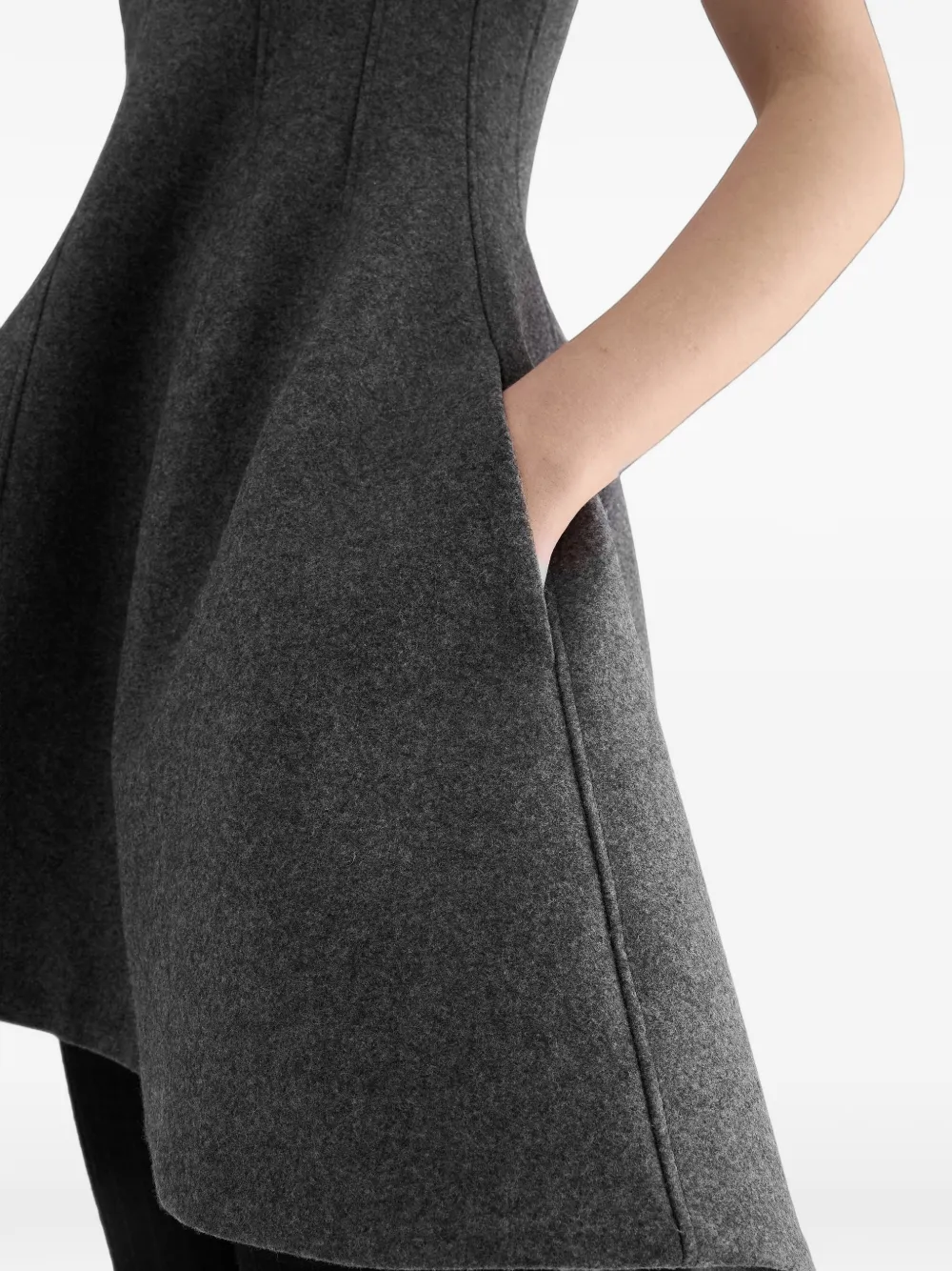 Jil Sander Asymmetrische jurk Grijs