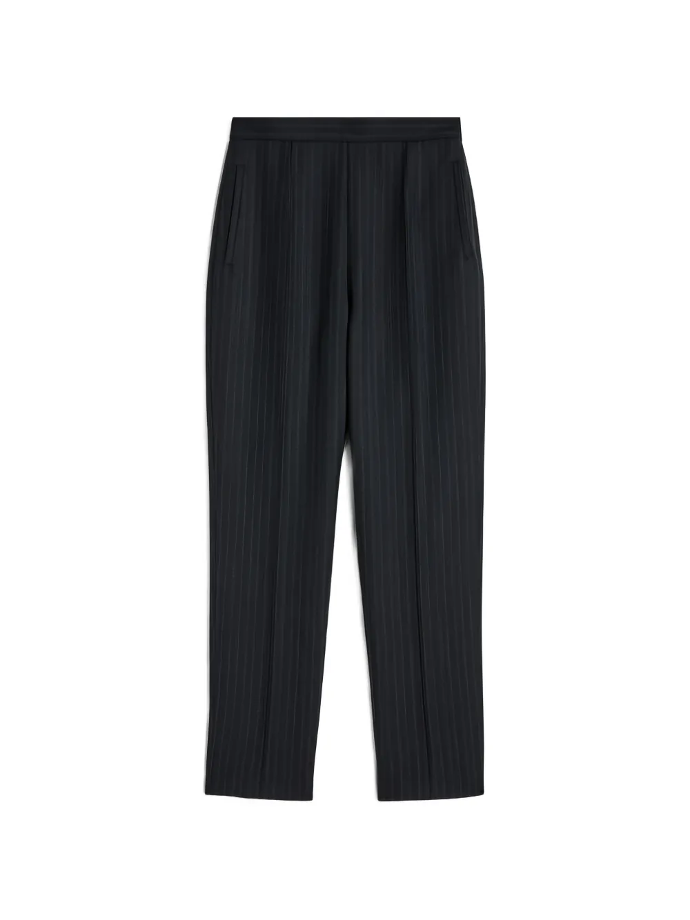 Jil Sander Plooibroek met krijtstreep Blauw
