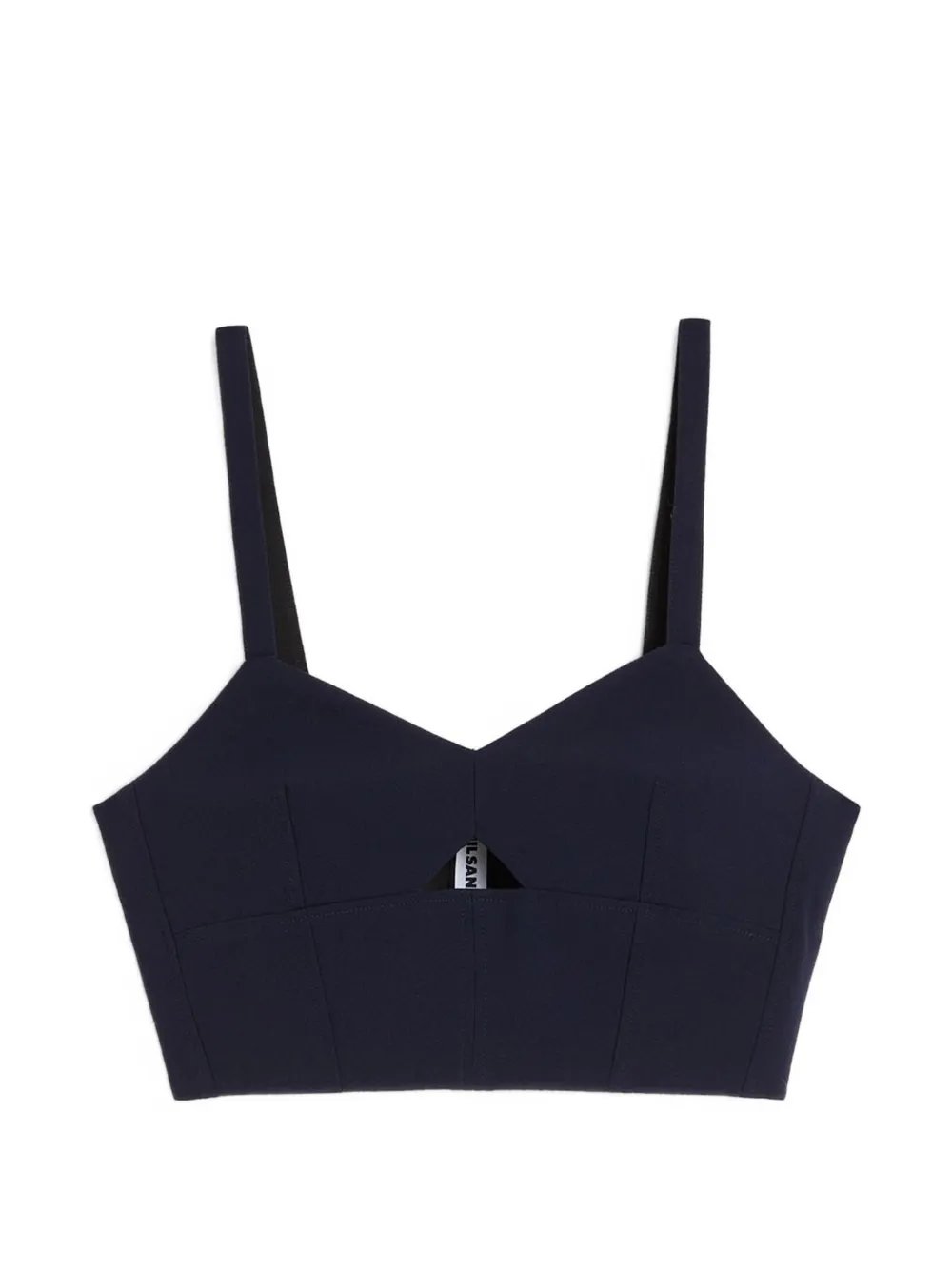 Jil Sander Top con scollo a V - Blu