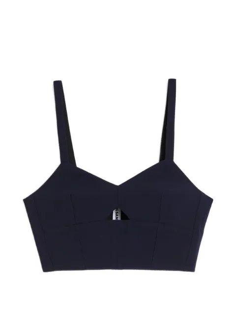 Jil Sander cut-out V-neck top