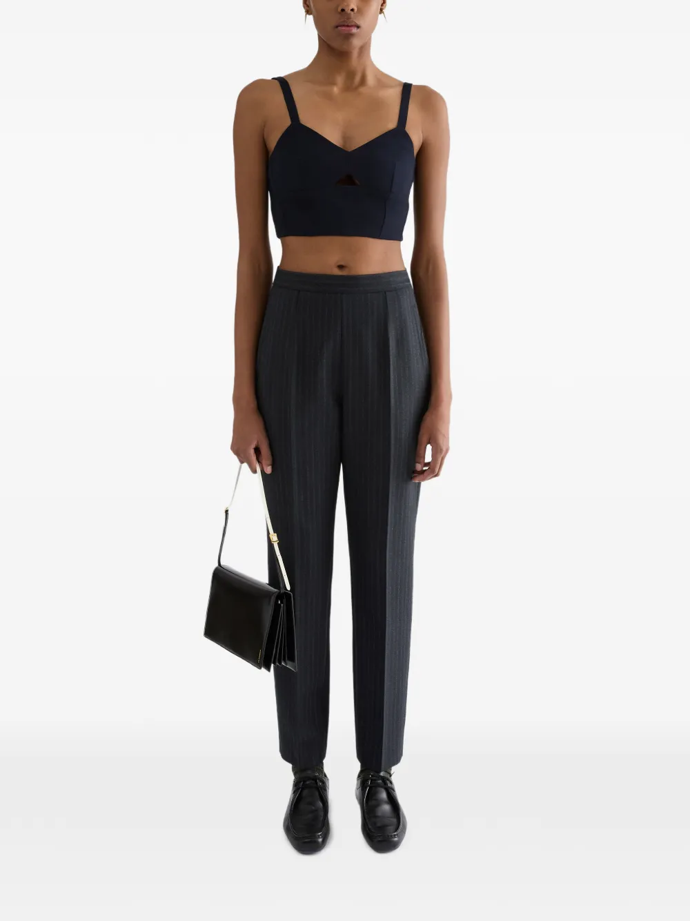 Jil Sander Top met V-hals Blauw