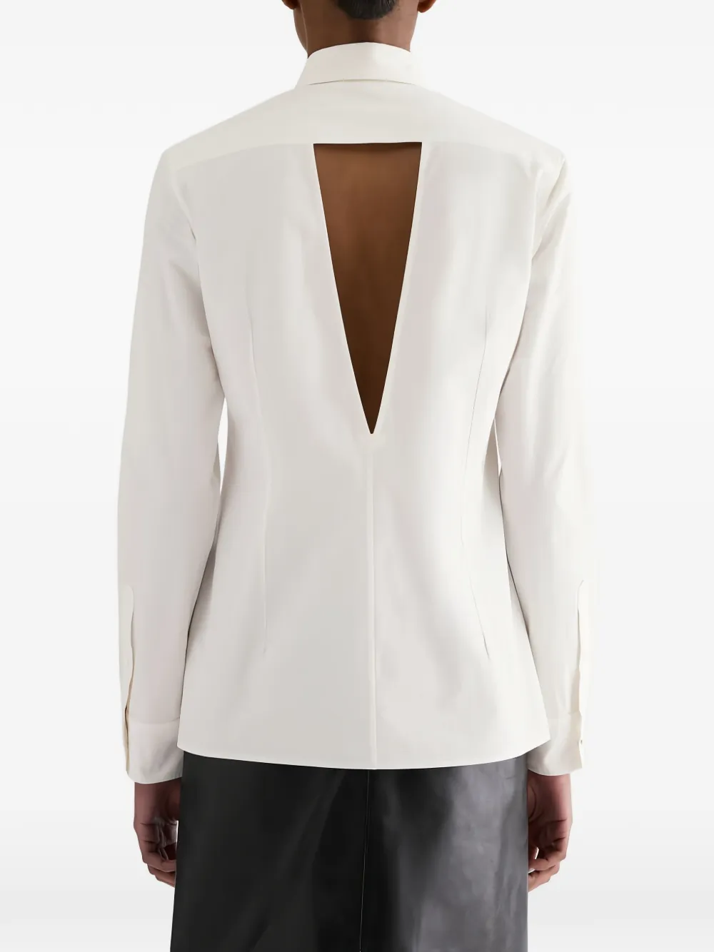 Jil Sander Blouse met uitgesneden rug Wit