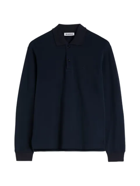 Jil Sander playera tipo polo con monograma bordado