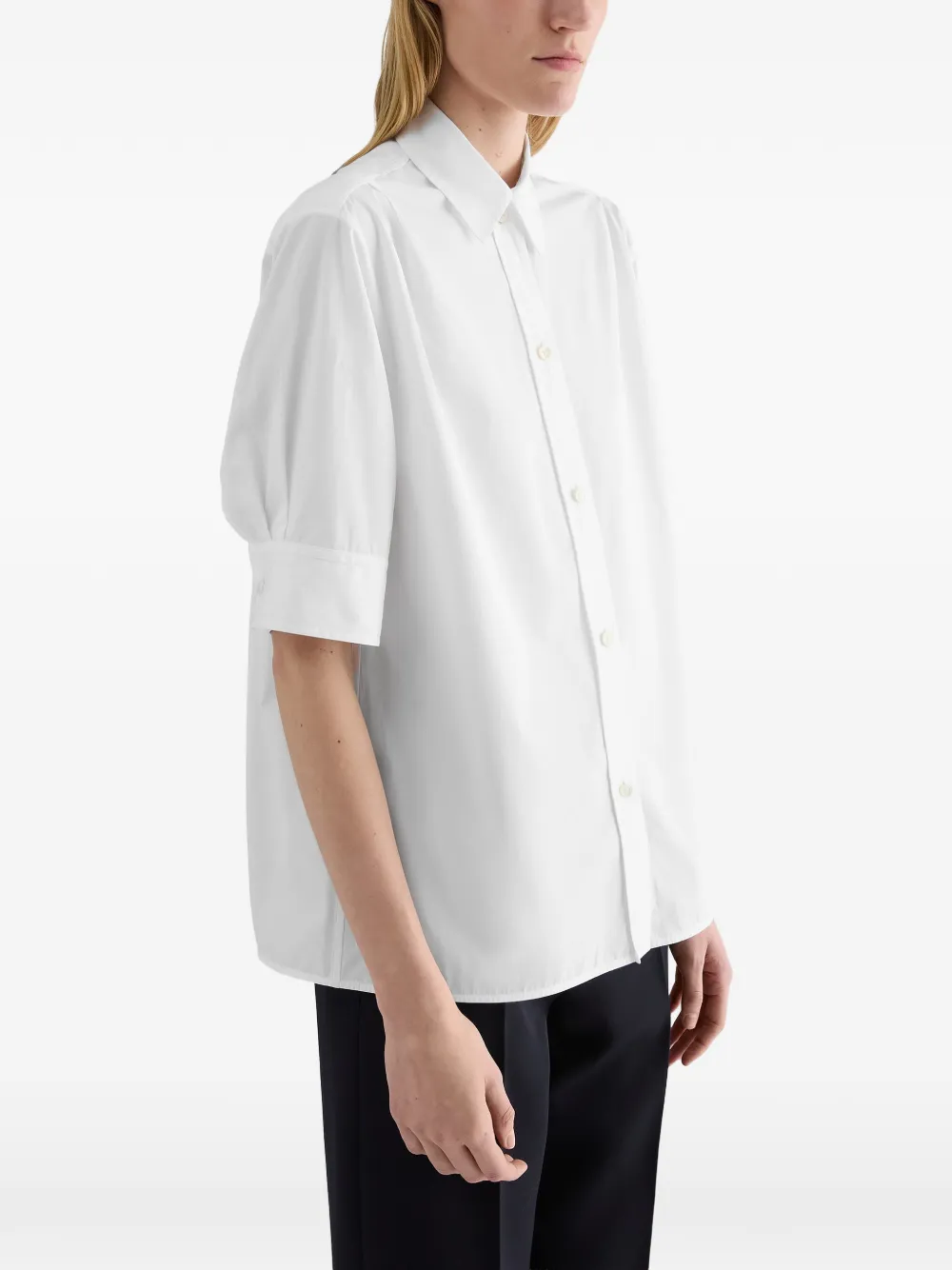 Jil Sander overhemd met korte mouwen Wit
