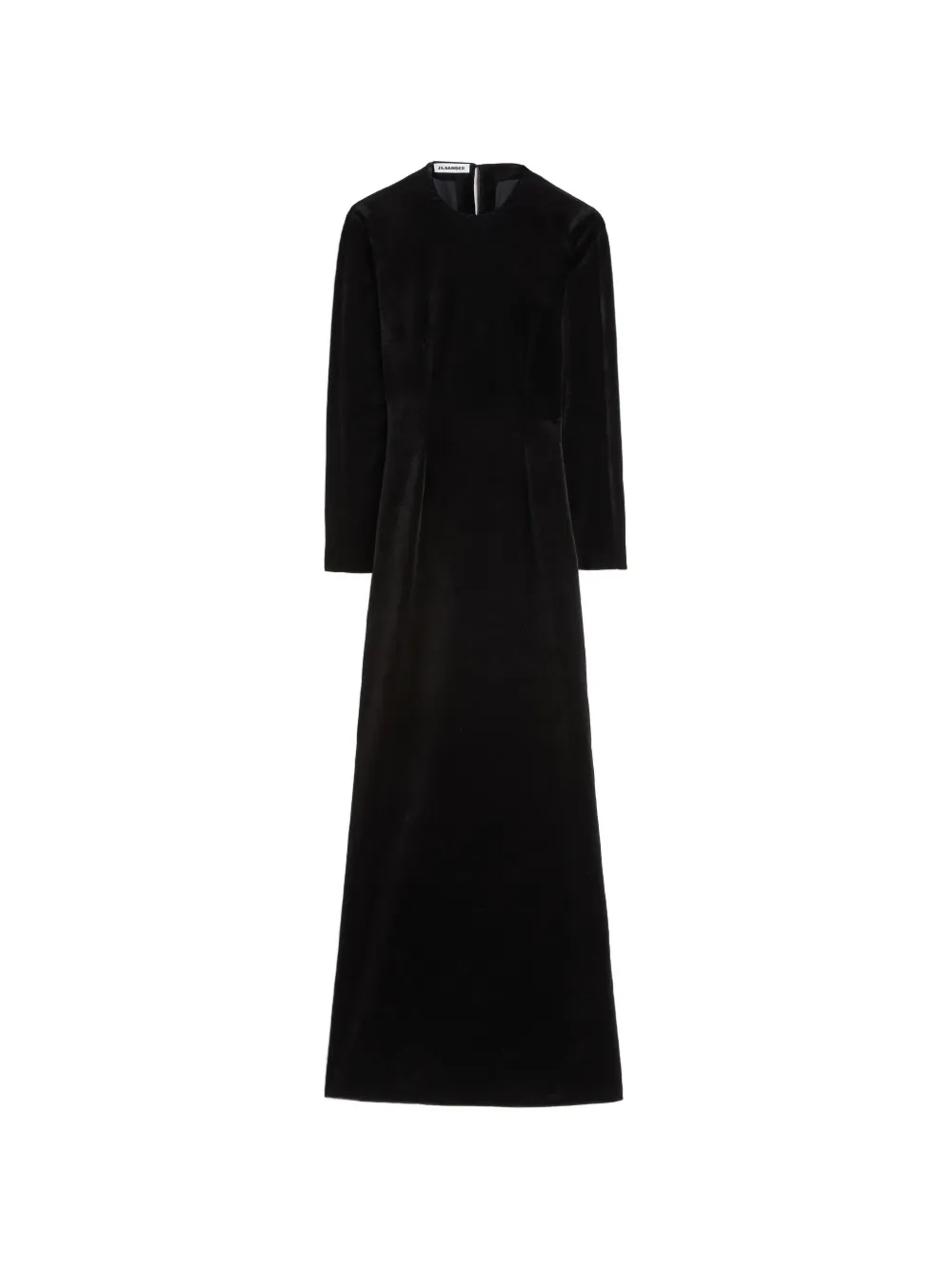 Jil Sander velvet back-cut-out dress