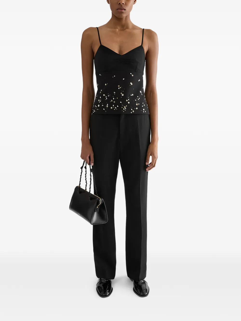 Jil Sander Wollen pantalon Zwart