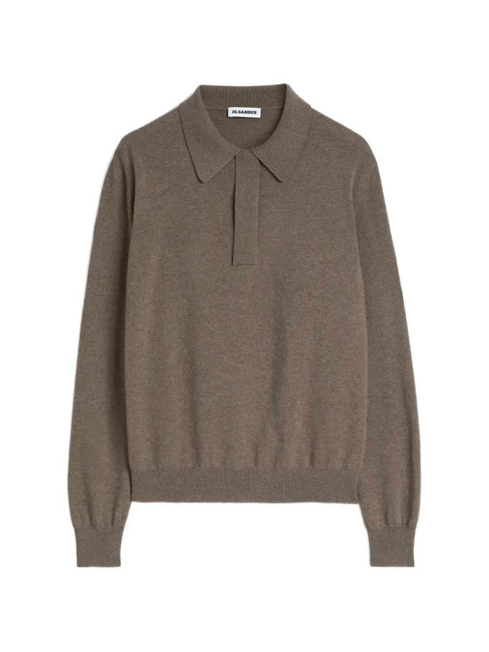 Jil Sander zip-fastening wool sweater - Braun