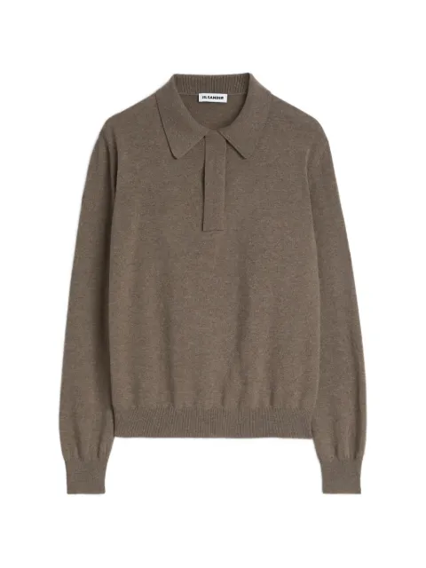 Jil Sander zip-fastening wool sweater