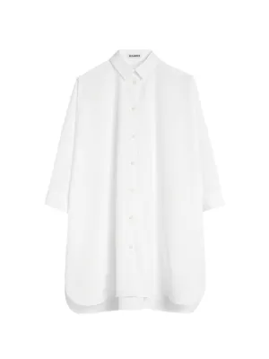 Maison Margiela wing-collar short-sleeve Shirt | White | FARFETCH
