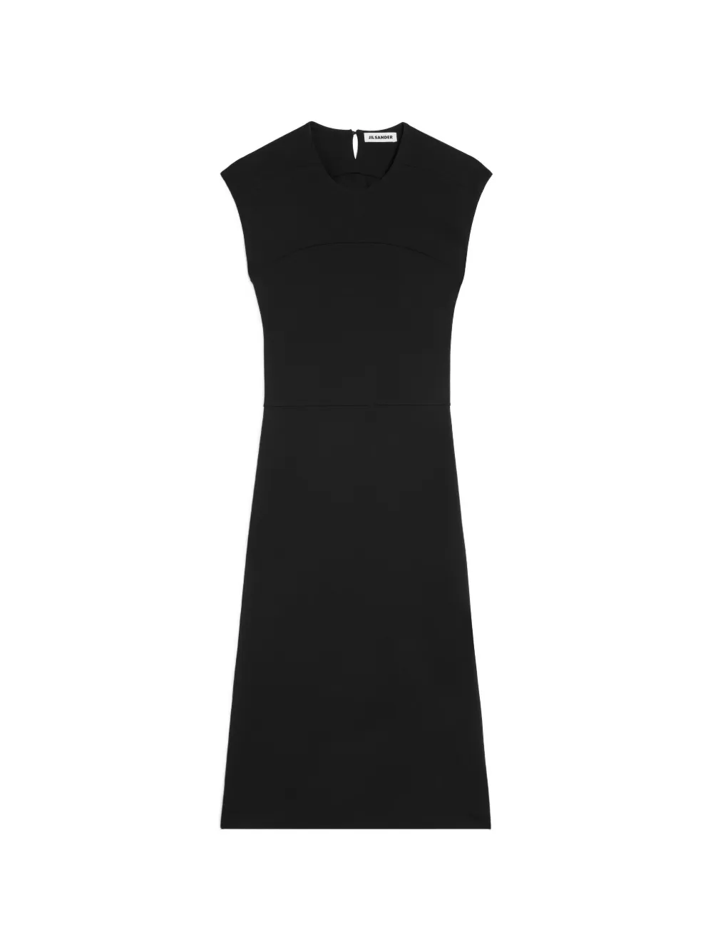 Jil Sander sleeveless crew-neck dress - Nero