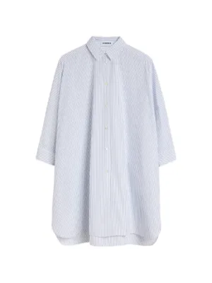 Maison Margiela vertical-stripe short-sleeve Shirt | Blue