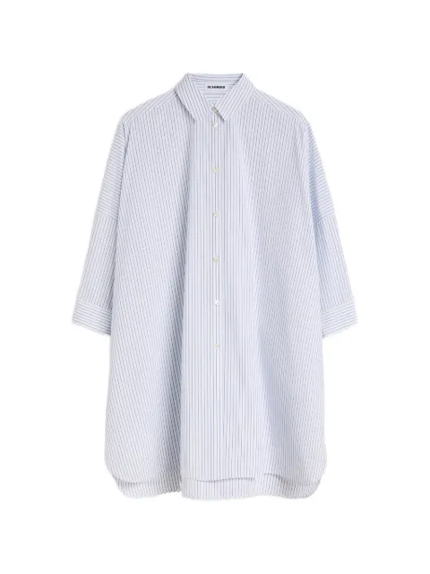Jil Sander Camisa de popeline com listras