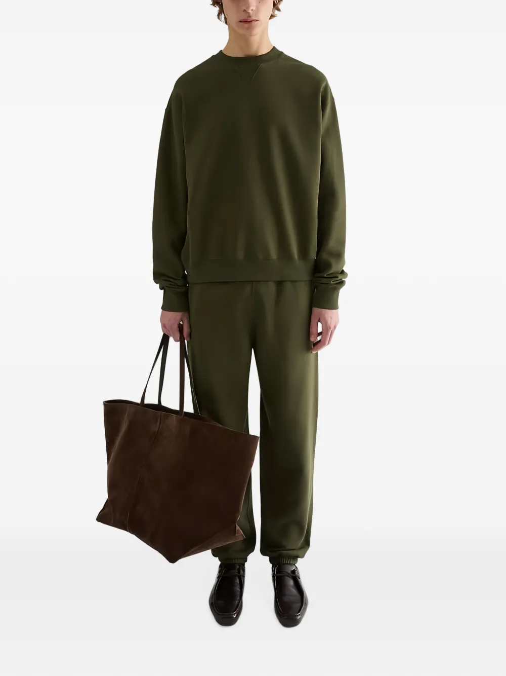Jil Sander Hoodie met logoprint Groen
