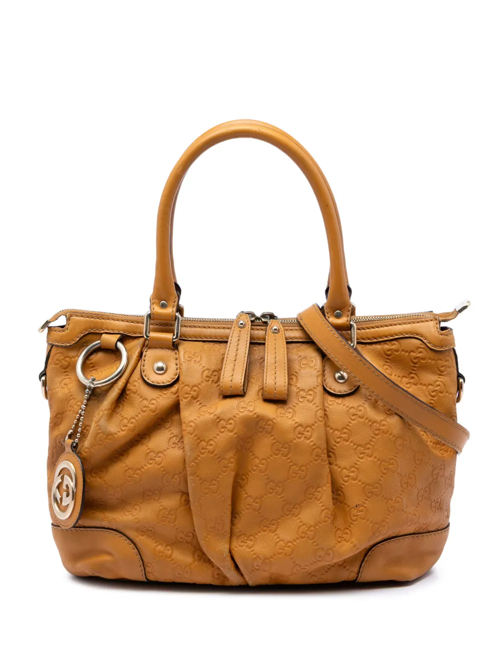 Gucci Pre-Owned 2016-2026 Guccissima Sukey satchel - Giallo