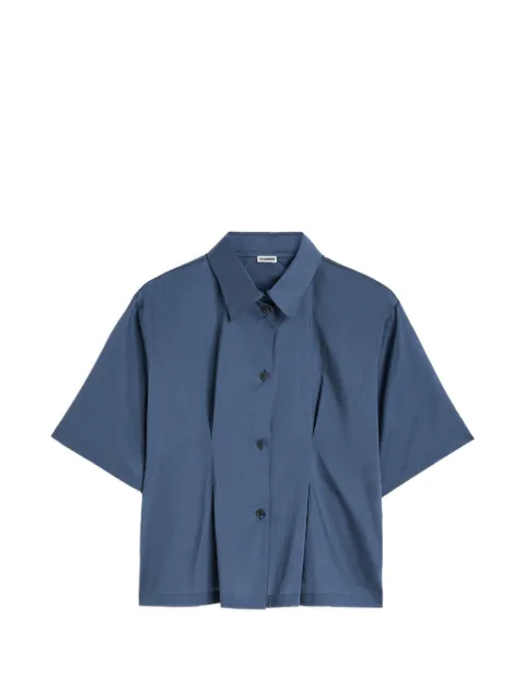 Jil Sander pleated-waist muslin shirt