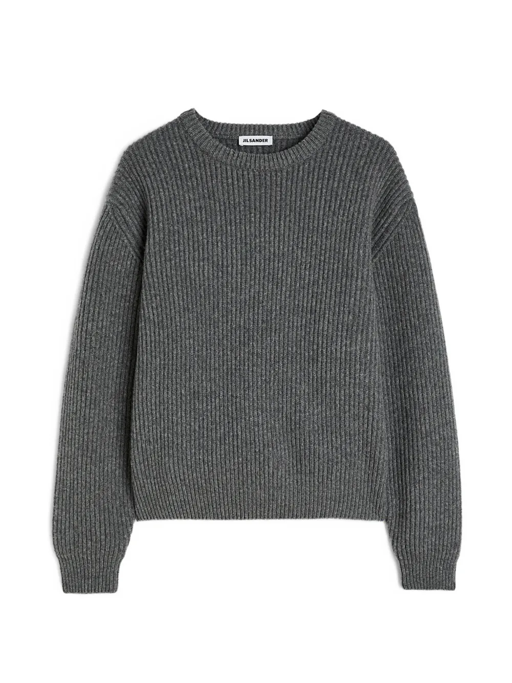 Jil Sander rib-knit wool sweater - Grigio