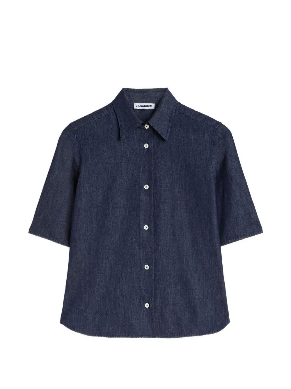 Jil Sander Chambray short-sleeve shirt - Blu