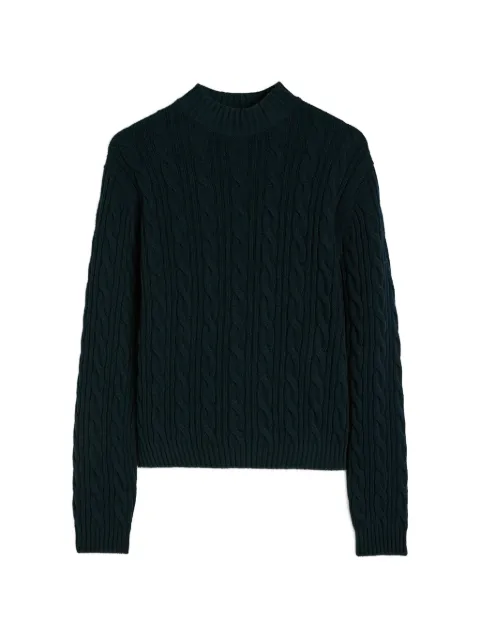 Jil Sander cable-knit mock-neck sweater
