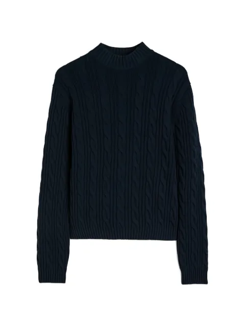 Jil Sander ケーブルニット モックネックセーター