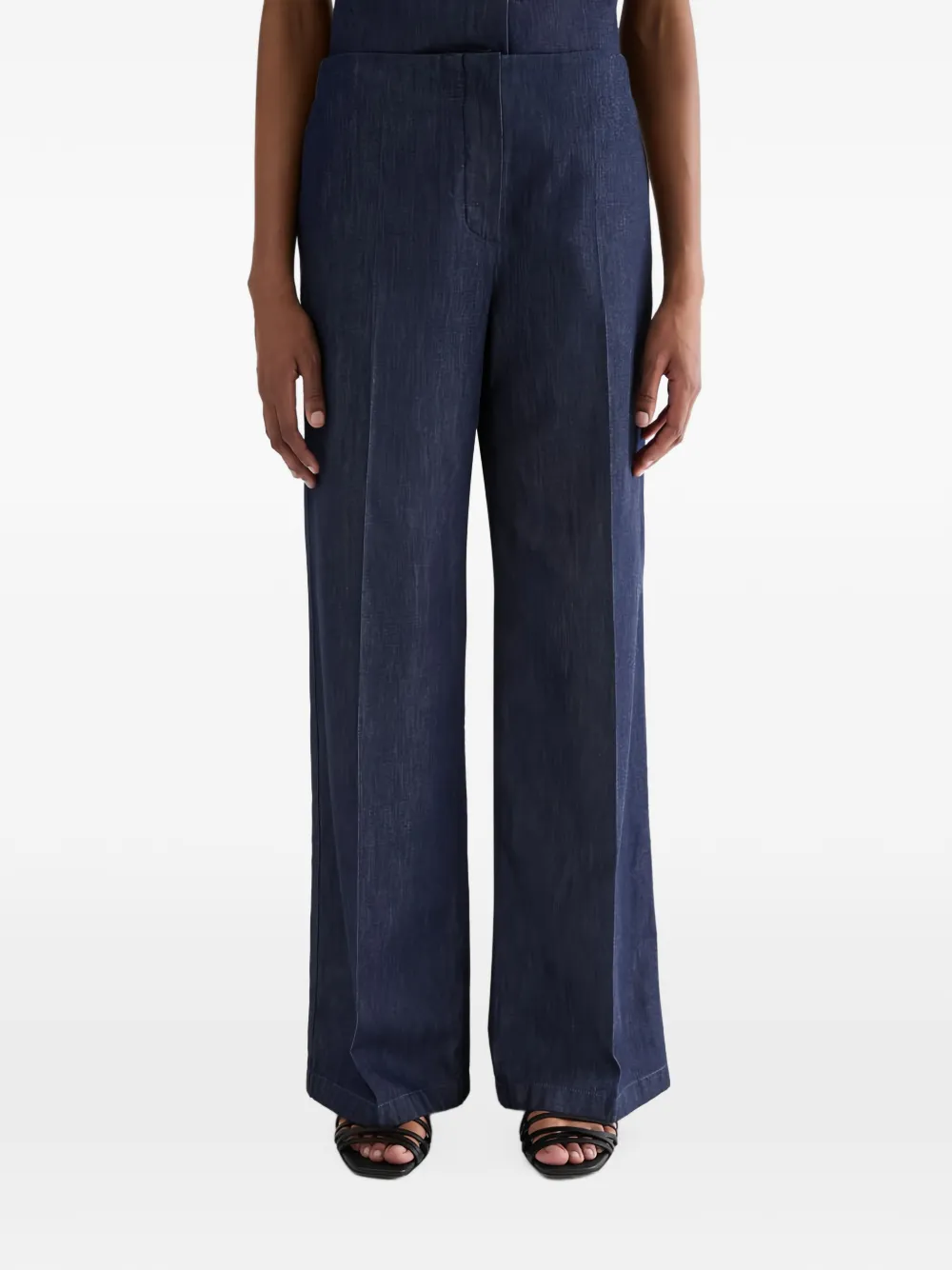 Jil Sander Chambray straight jeans Blauw